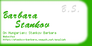barbara stankov business card